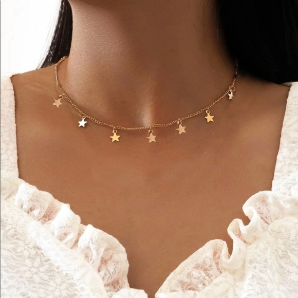 Jewelry - 3/$30 Gold Star Chain Necklace